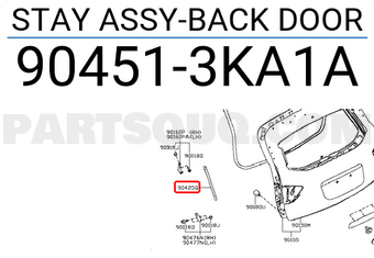 Nissan 904513KA1A STAY ASSY-BACK DOOR