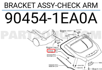 Nissan 904541EA0A BRACKET ASSY-CHECK ARM