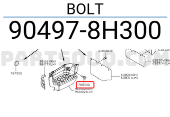Nissan 904978H300 BOLT