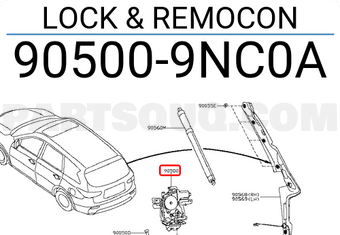 Nissan 905009NC0A LOCK & REMOCON