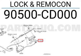 Nissan 90500CD000 LOCK & REMOCON