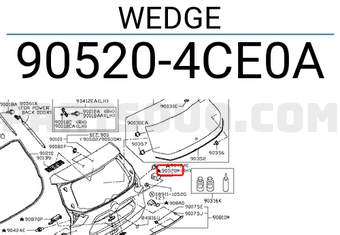 Nissan 905204CE0A WEDGE