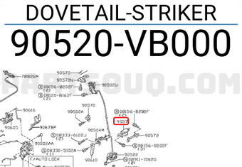Nissan 90520VB000 DOVETAIL-STRIKER