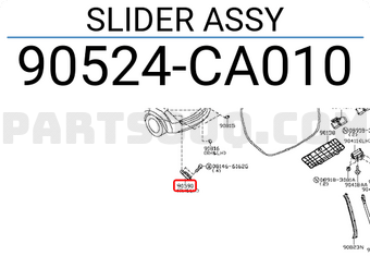 Nissan 90524CA010 SLIDER ASSY