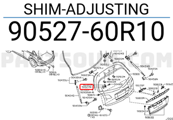 Nissan 9052760R10 SHIM-ADJUSTING