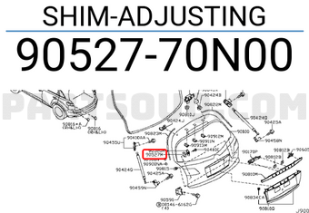 Nissan 9052770N00 SHIM-ADJUSTING