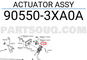 Nissan 905503XA0A ACTUATOR ASSY