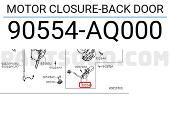 Nissan 90554AQ000 MOTOR CLOSURE-BACK DOOR