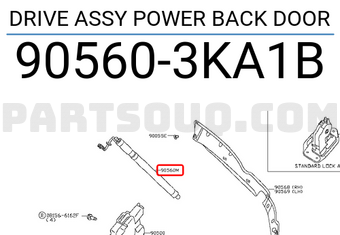 Nissan 905603KA1B DRIVE ASSY POWER BACK DOOR