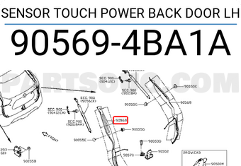 Nissan 905694BA1A SENSOR TOUCH POWER BACK DOOR LH