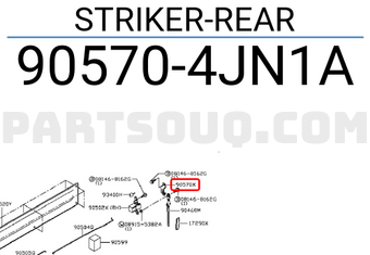 Nissan 905704JN1A STRIKER-REAR