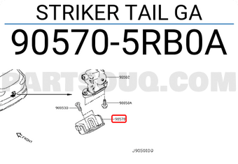 Nissan 905705RB0A STRIKER TAIL GA