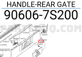 Nissan 906067S200 HANDLE-REAR GATE