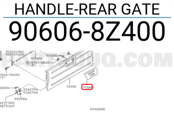 Nissan 906068Z400 HANDLE-REAR GATE