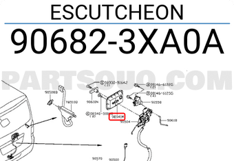 Nissan 906823XA0A ESCUTCHEON