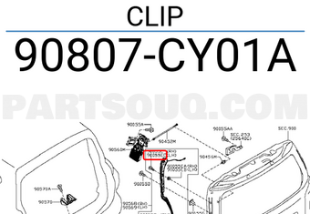 Nissan 90807CY01A CLIP