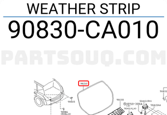 Nissan 90830CA010 WEATHER STRIP