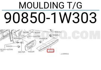 Nissan 908501W303 MOULDING T/G