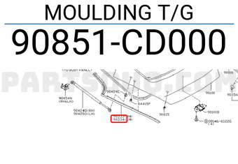 Nissan 90851CD000 MOULDING T/G