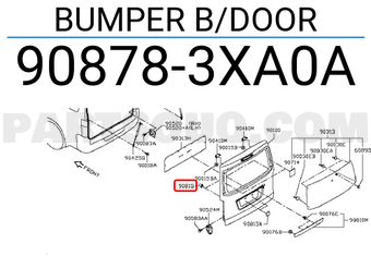 Nissan 908783XA0A BUMPER B/DOOR