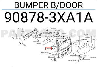 Nissan 908783XA1A BUMPER B/DOOR