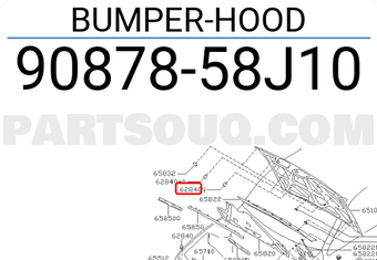 Nissan 9087858J10 BUMPER-HOOD