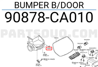 Nissan 90878CA010 BUMPER B/DOOR
