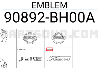 Nissan 90892BH00A EMBLEM