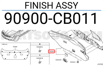 Nissan 90900CB011 FINISH ASSY