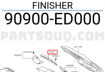 Nissan 90900ED000 FINISHER