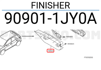 Nissan 909011JY0A FINISHER