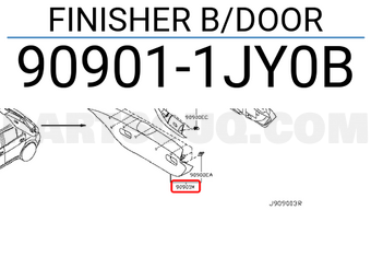 Nissan 909011JY0B FINISHER B/DOOR