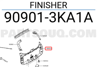 Nissan 909013KA1A FINISHER