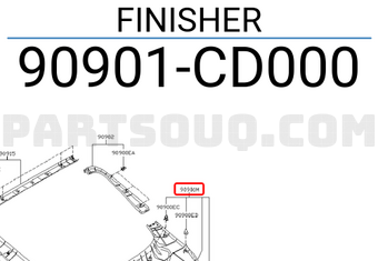 Nissan 90901CD000 FINISHER