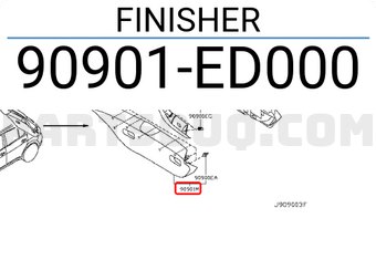 Nissan 90901ED000 FINISHER