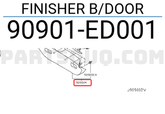 Nissan 90901ED001 FINISHER B/DOOR