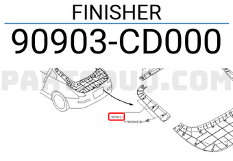 Nissan 90903CD000 FINISHER