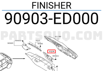Nissan 90903ED000 FINISHER
