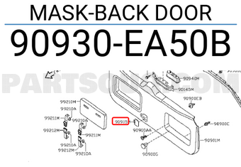 Nissan 90930EA50B MASK-BACK DOOR
