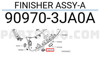 Nissan 909703JA0A FINISHER ASSY-A