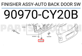 Nissan 90970CY20B FINISHER ASSY-AUTO BACK DOOR SW