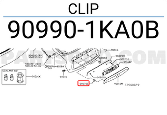 Nissan 909901KA0B CLIP