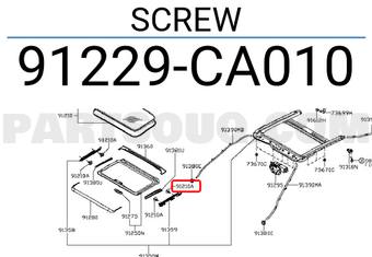 Nissan 91229CA010 SCREW