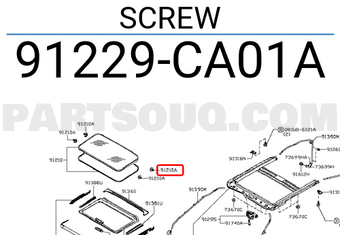 Nissan 91229CA01A SCREW