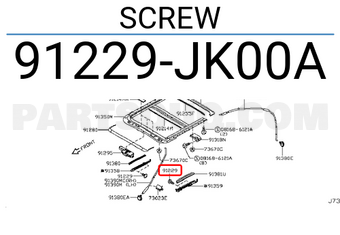 Nissan 91229JK00A SCREW