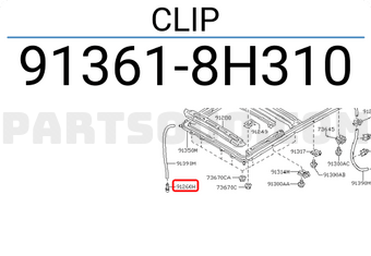 Nissan 913618H310 CLIP