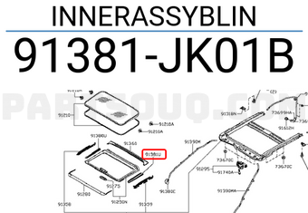 Nissan 91381JK01B INNERASSYBLIN