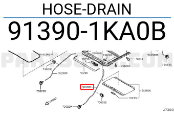 Nissan 913901KA0B HOSE-DRAIN
