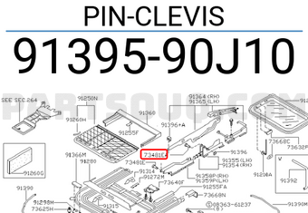 Nissan 9139590J10 PIN-CLEVIS