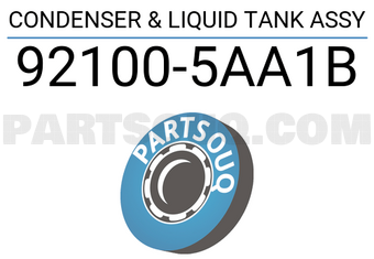 Nissan 921005AA1B CONDENSER & LIQUID TANK ASSY